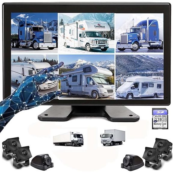 10.36 Touchscreen Backup Camera Monitor with DVR