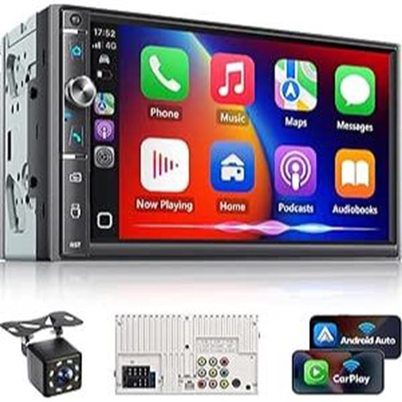 Double Din Car Stereo with Touchscreen and Bluetooth