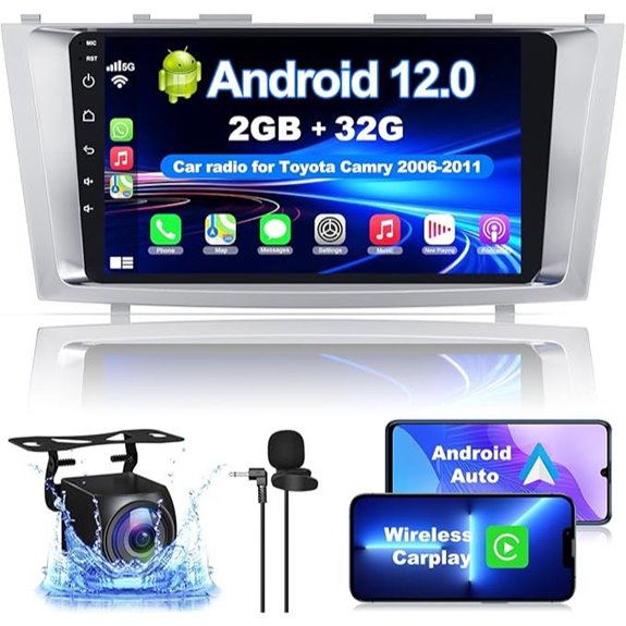 Android 12 Car Stereo for Toyota Camry (2006-2011)