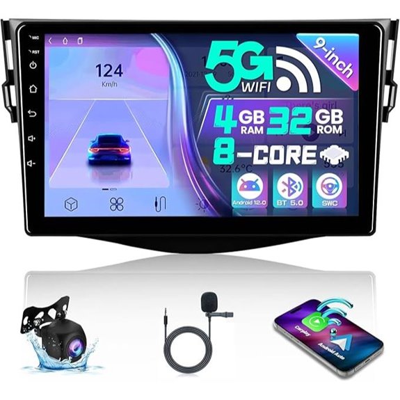 8-Core Car Stereo for Toyota RAV4 with Touch Screen