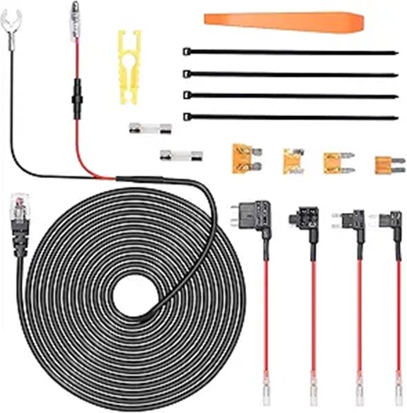 Universal Radar Detector Hardwire Kit with Fuse Taps