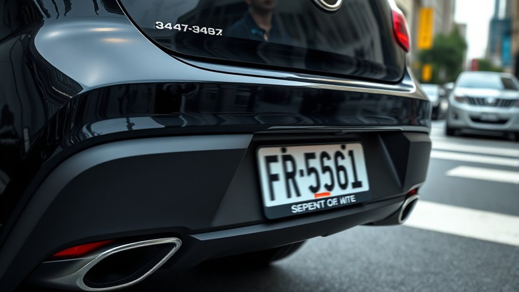 unlawful obstruction of license plates