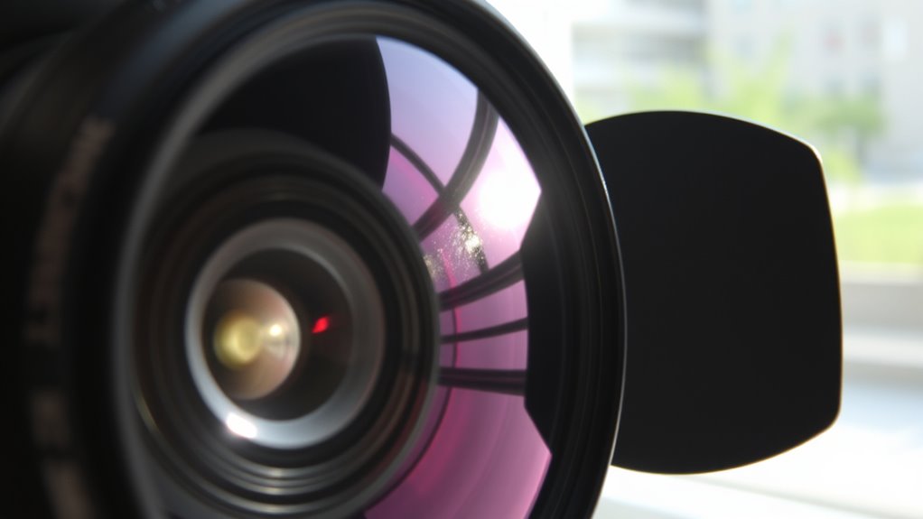 use filters to reduce reflections