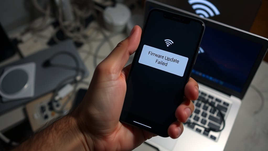 use wired connection during updates