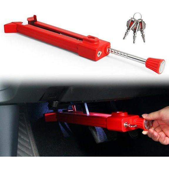 Anti-Theft Brake Pedal Lock for Vehicles