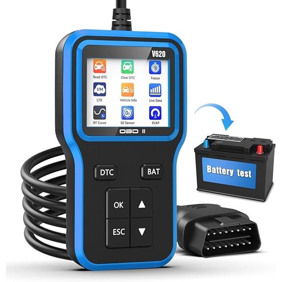 OBD2 Scanner with Battery Tester for Vehicles