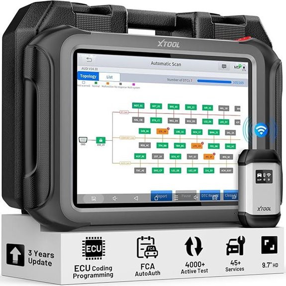 XTOOL D9S PRO Automotive Scan Tool with AutoAuth