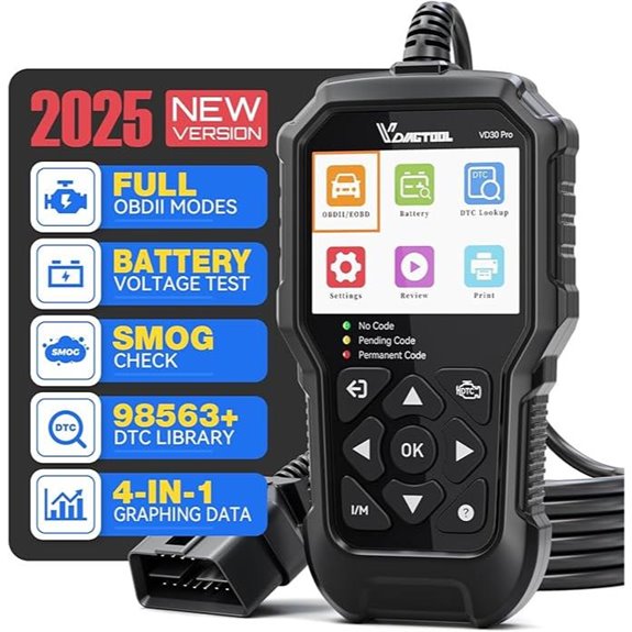 VDIAGTOOL VD30 Pro OBD2 Car Code Reader