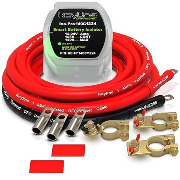 Dual Battery Isolator Kit 12V/24V for Vehicles