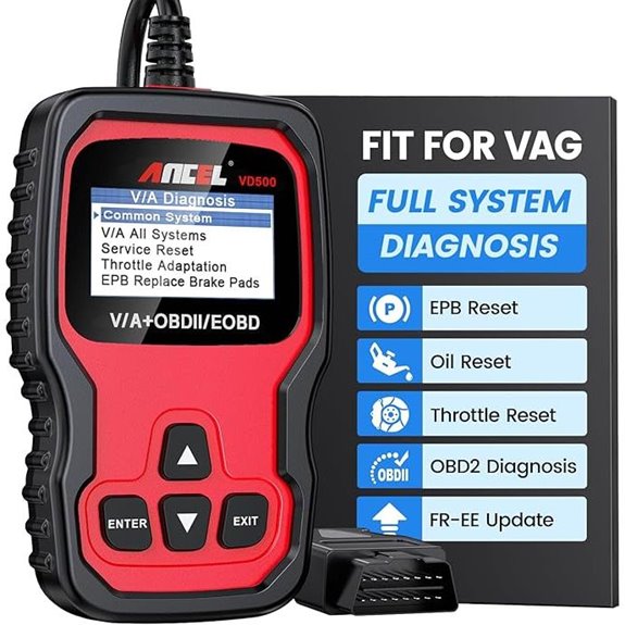 ANCEL VD500 OBD2 Diagnostic Scanner for VW/Audi/Skoda