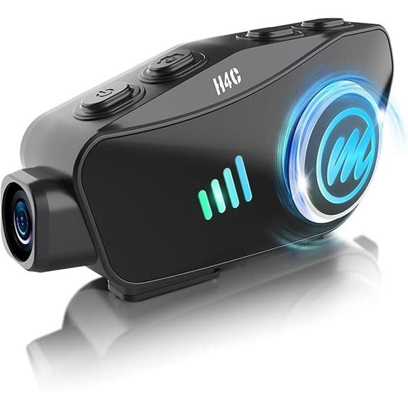 Motorcycle Helmet Headset with 1080P Camera and Waterproof