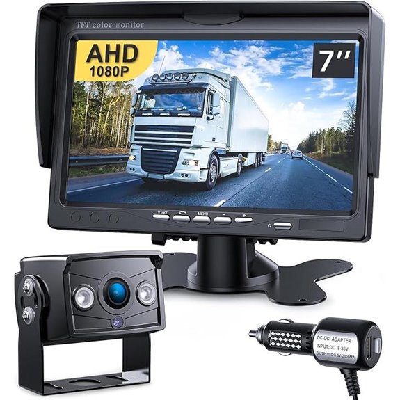 HD 7 Waterproof Backup Camera Monitor Kit