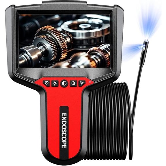 Dual-Lens Waterproof Inspection Endoscope Camera