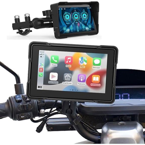 Waterproof Motorcycle Smart Screen System with Cameras