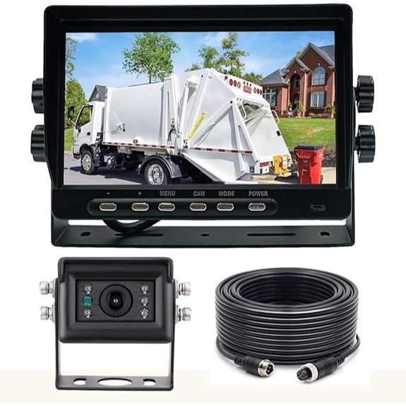 7 AHD 1080P Waterproof Rear View Backup Camera System