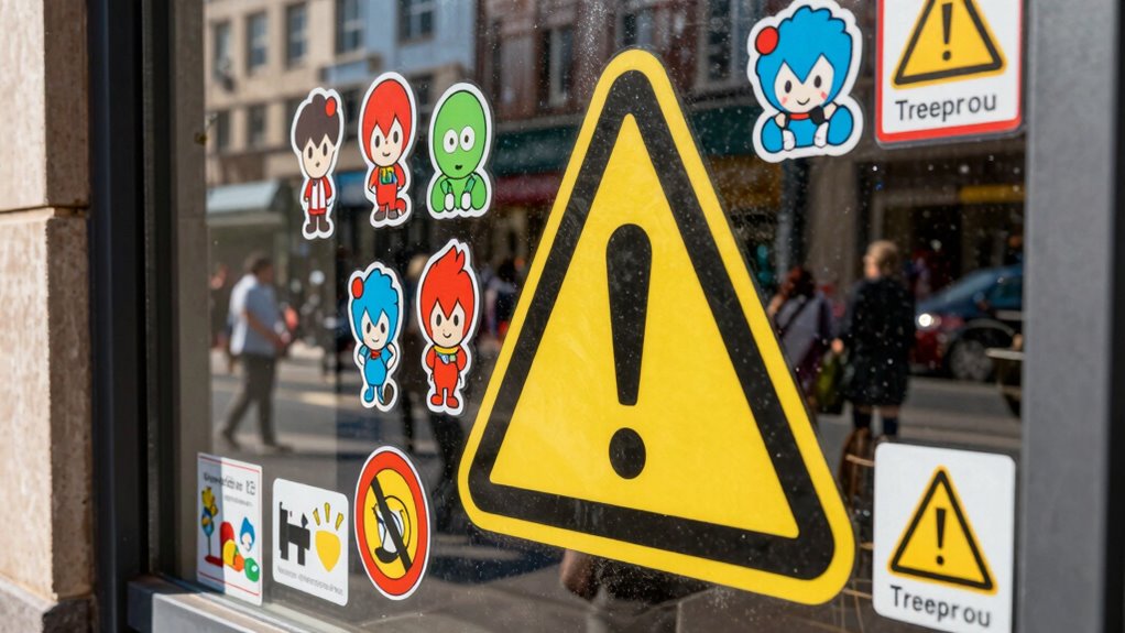 window decals and crime