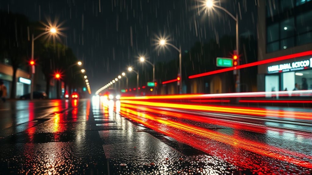 wiper motion creates light trails