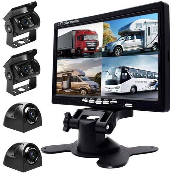 Wired Backup Camera System with 7-Inch Monitor