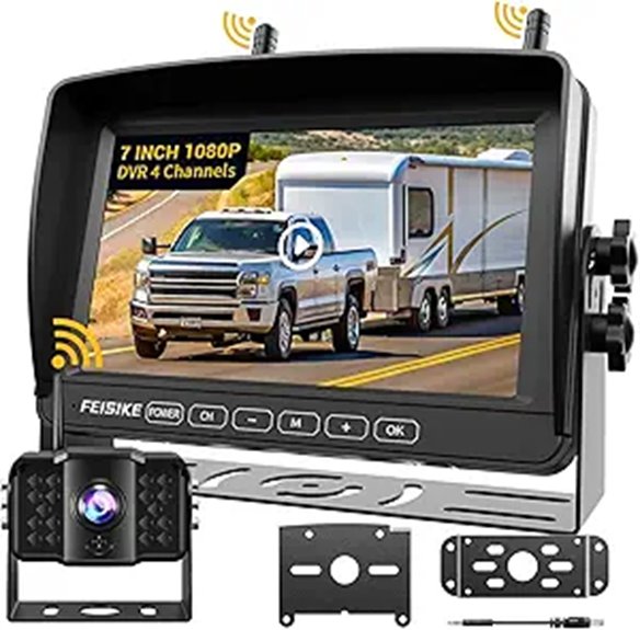 Wireless Backup Camera with 7 1080p Monitor