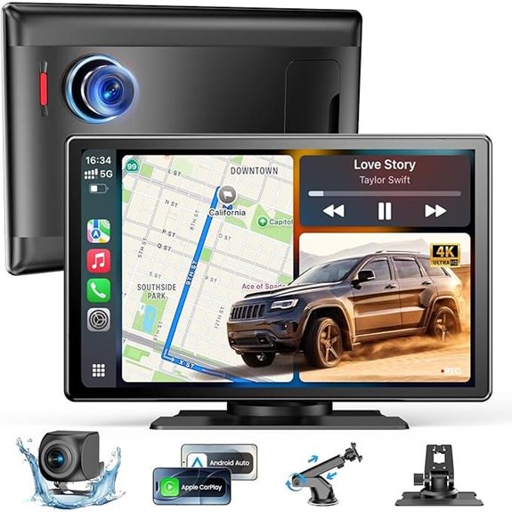 Wireless Carplay 4K Dash Cam & Backup Camera System