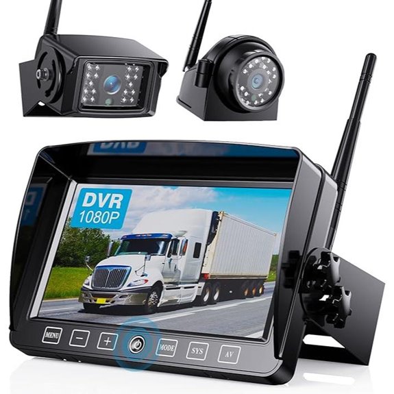 Wireless Backup Camera System with 7-Inch Touch Monitor