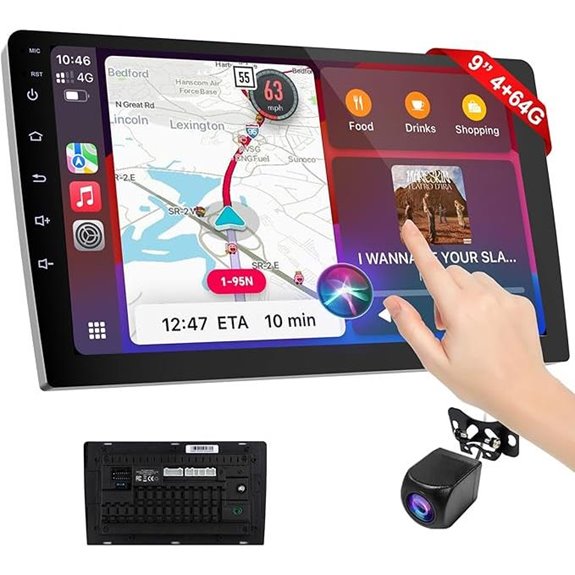 9 Inch Wireless Carplay Screen with Backup Camera