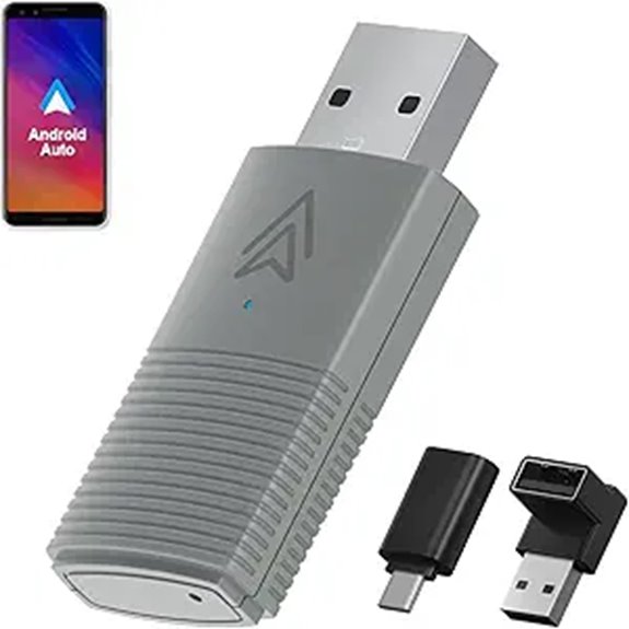 Wireless Android Auto Adapter for Cars Plug & Play