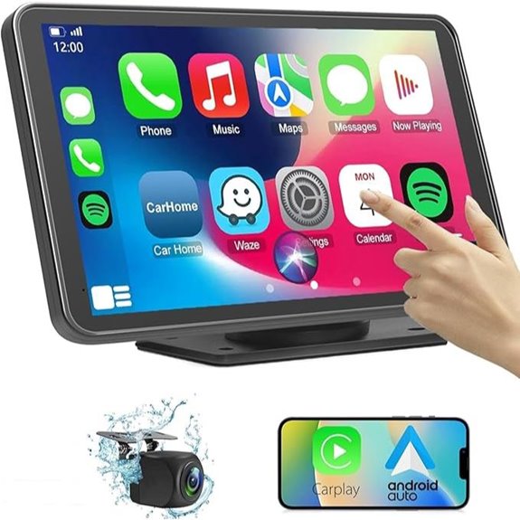 Wireless Car Stereo with Apple CarPlay & Backup Camera