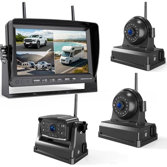Magnetic Wireless Backup Camera with 7 HD Monitor