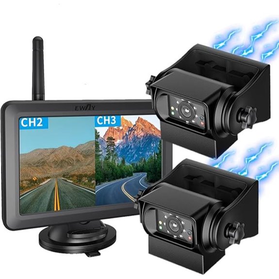EWAY 2 Wireless Backup Camera with 5 Monitor