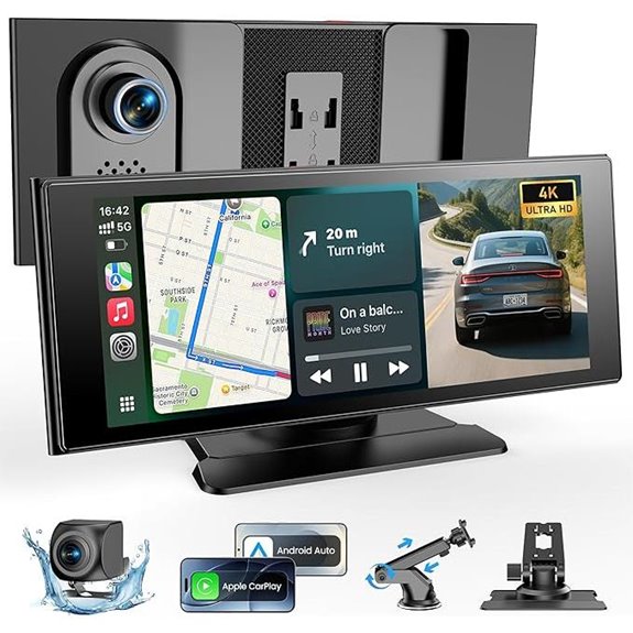 WonVon 10.26 Wireless Car Play Screen with Backup Camera