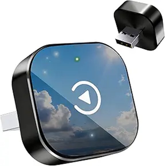 Wireless CarPlay Adapter 2026 Plug-and-Play for iOS & Android