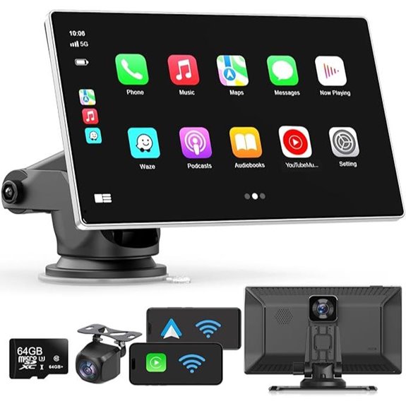 Wireless CarPlay & Android Auto 9 Dashboard Screen