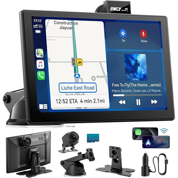 IK9 9 Wireless CarPlay & Android Auto Screen