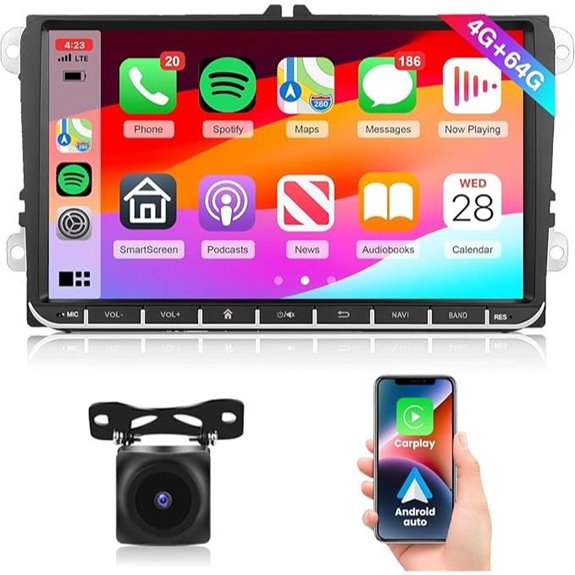 Car Stereo with Wireless CarPlay & Android Auto