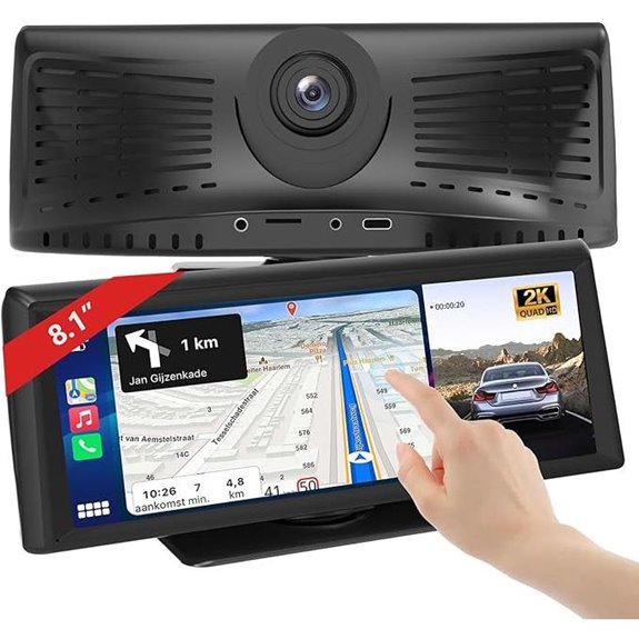 Wireless CarPlay Screen with DVR & Backup Camera