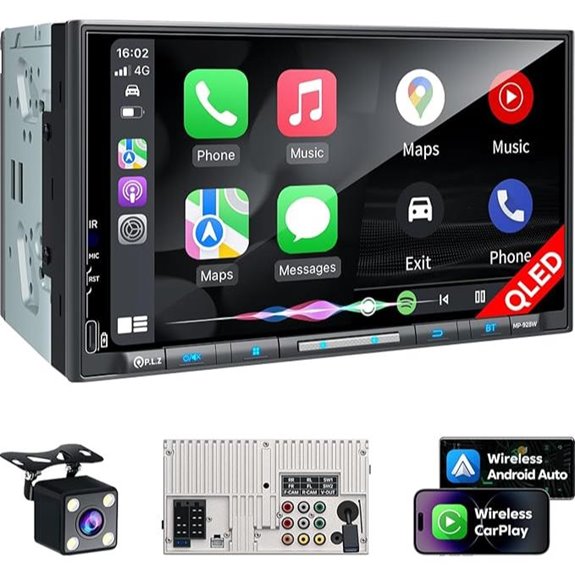 PLZ 7 Wireless Double Din Car Stereo with Camera