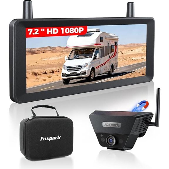 Wireless Backup Camera Kit with 7.2 HD Split Screen