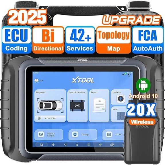 XTOOL D8W Wireless OBD2 Scanner with Full Diagnostics
