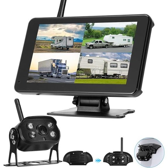 Wireless RV Backup Camera with Night Vision and Monitor