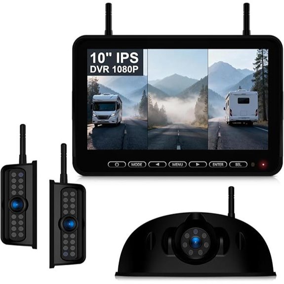 Fookoo 10 Wireless RV Backup Camera System