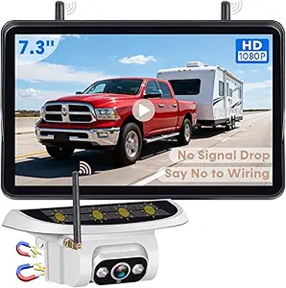Wireless RV Backup Camera with 7.3 Monitor