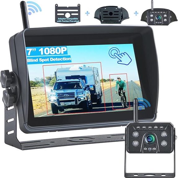 Wireless RV Backup Camera System with 7 HD Monitor
