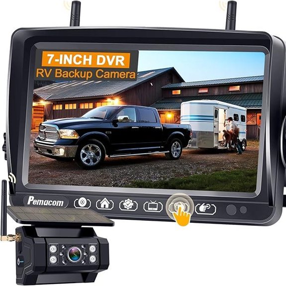 Wireless RV Backup Camera with 7-Inch Touch Monitor