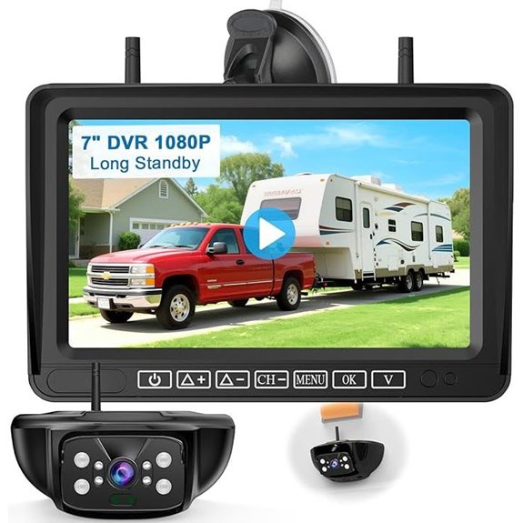7-Inch Wireless Backup Camera for RV and Trailer