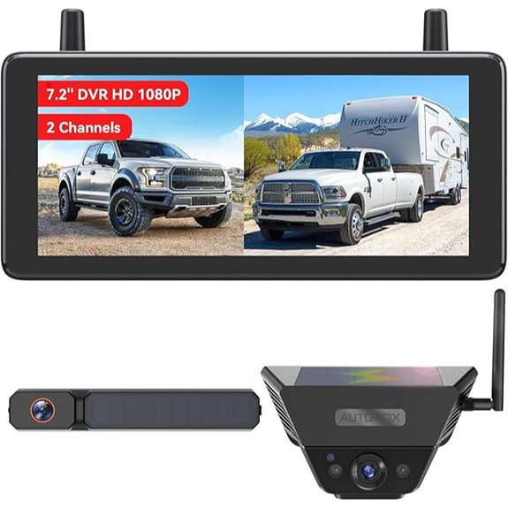 AUTO-VOX 2 Solar Wireless Backup Camera System