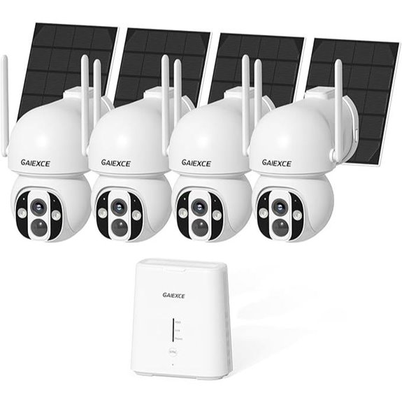 Wireless Outdoor Solar Camera Kit with 2K Night Vision