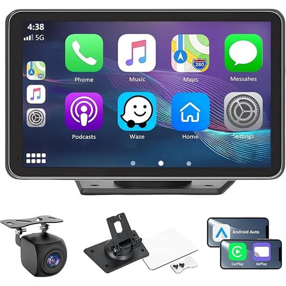 Wireless Car Stereo with Touch Screen & Backup Camera