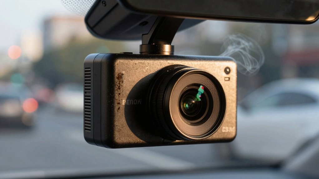 heat damages dash cams