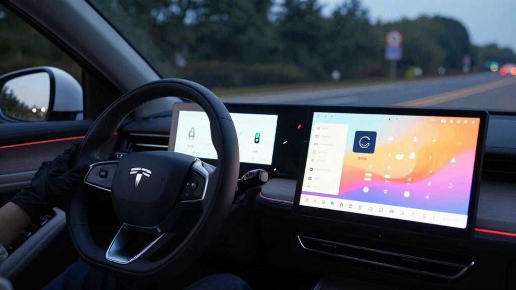 large screens increase distraction